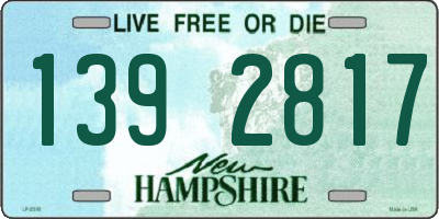NH license plate 1392817