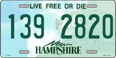 NH license plate 1392820