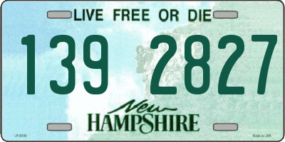 NH license plate 1392827