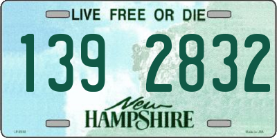 NH license plate 1392832