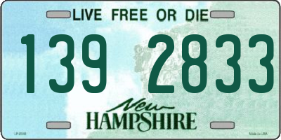 NH license plate 1392833