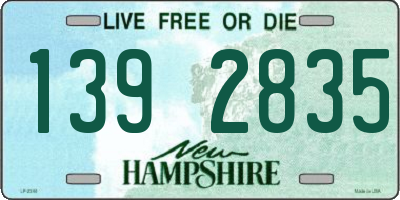 NH license plate 1392835