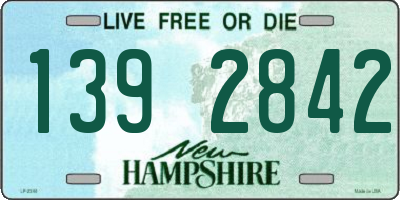 NH license plate 1392842