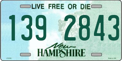 NH license plate 1392843