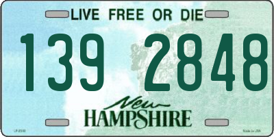 NH license plate 1392848