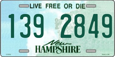 NH license plate 1392849