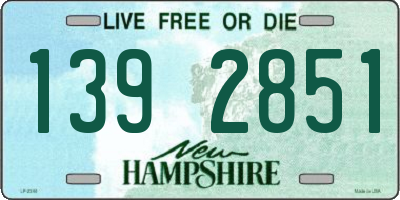 NH license plate 1392851