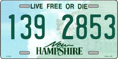 NH license plate 1392853