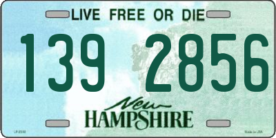 NH license plate 1392856