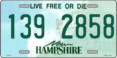 NH license plate 1392858