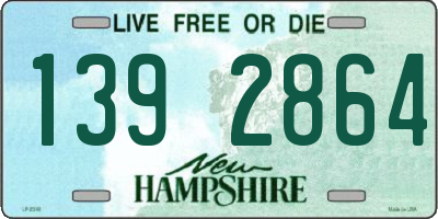 NH license plate 1392864