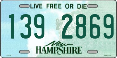 NH license plate 1392869