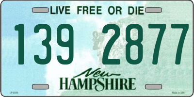 NH license plate 1392877