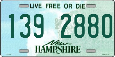 NH license plate 1392880