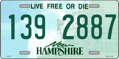 NH license plate 1392887