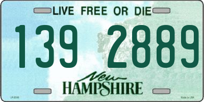 NH license plate 1392889