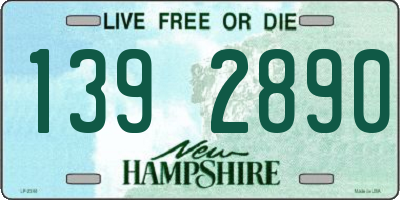 NH license plate 1392890