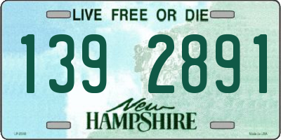 NH license plate 1392891