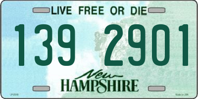 NH license plate 1392901