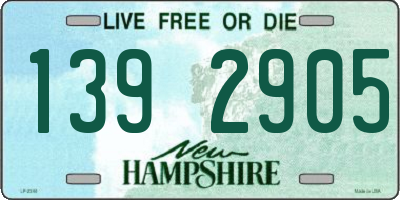 NH license plate 1392905