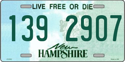 NH license plate 1392907