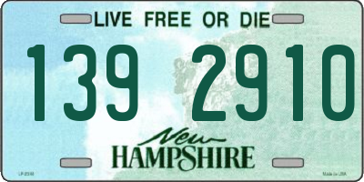 NH license plate 1392910