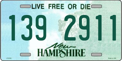 NH license plate 1392911