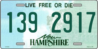 NH license plate 1392917