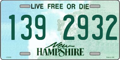 NH license plate 1392932