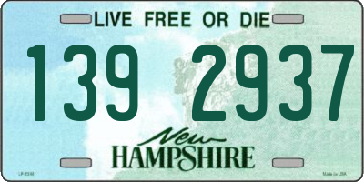 NH license plate 1392937
