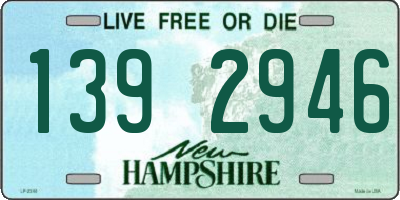 NH license plate 1392946