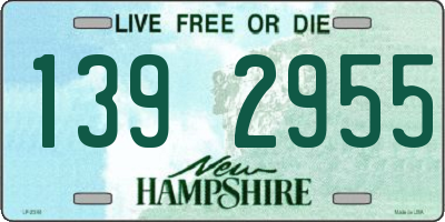 NH license plate 1392955