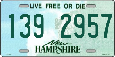 NH license plate 1392957