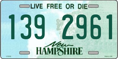NH license plate 1392961