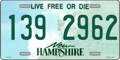 NH license plate 1392962