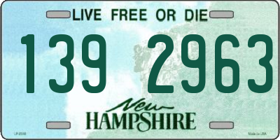 NH license plate 1392963