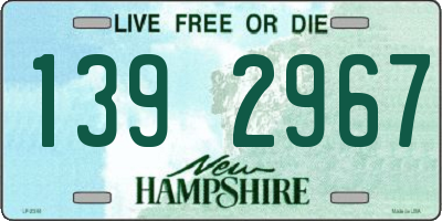 NH license plate 1392967