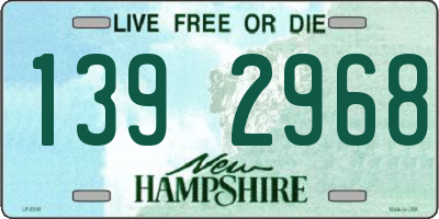 NH license plate 1392968