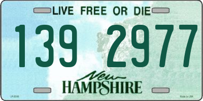 NH license plate 1392977