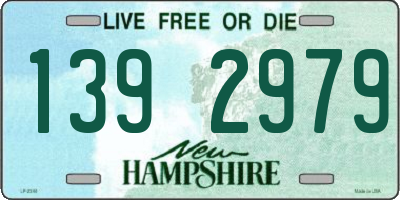 NH license plate 1392979