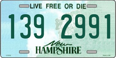 NH license plate 1392991
