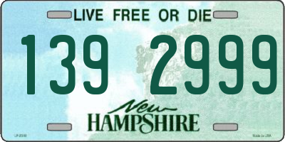NH license plate 1392999