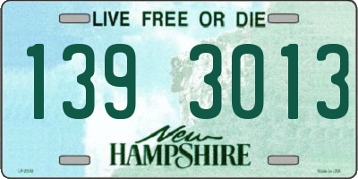 NH license plate 1393013