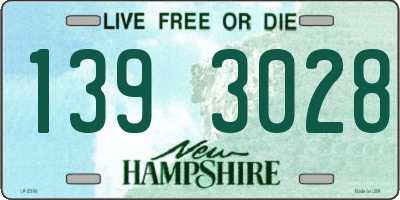 NH license plate 1393028