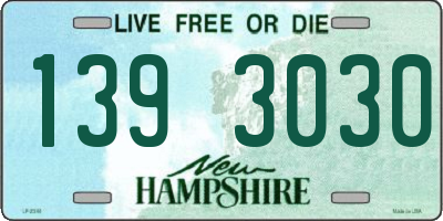 NH license plate 1393030
