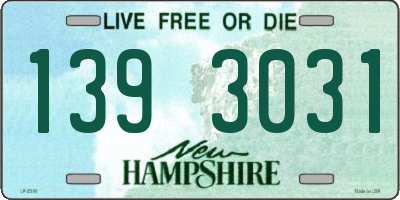 NH license plate 1393031