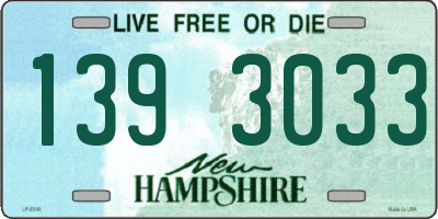NH license plate 1393033