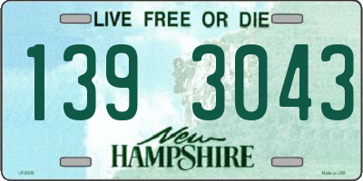 NH license plate 1393043