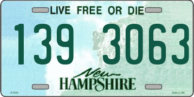 NH license plate 1393063