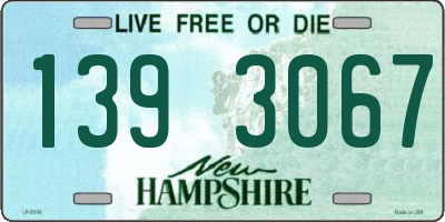 NH license plate 1393067